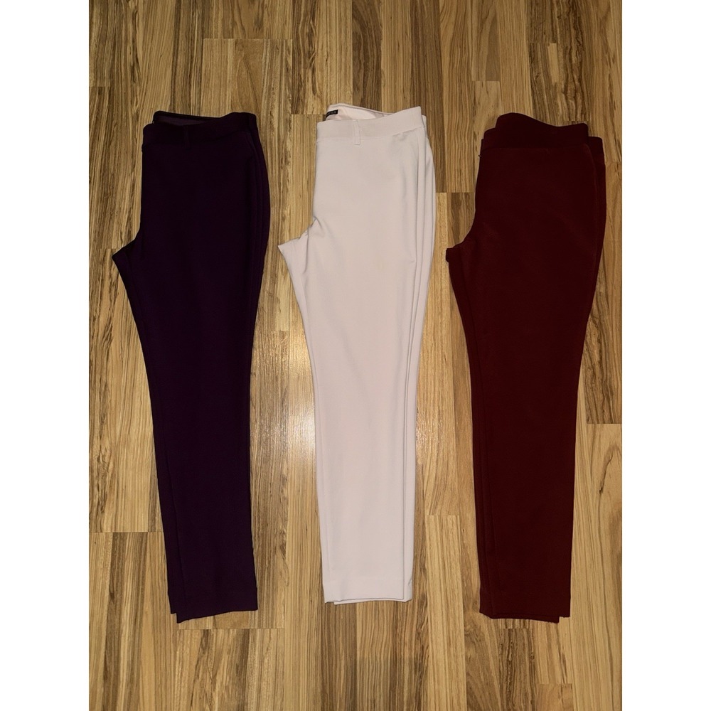 Express Women's 14R Skinny Dress Pants Lot Stretch‎ Work Career Red Purple Pink